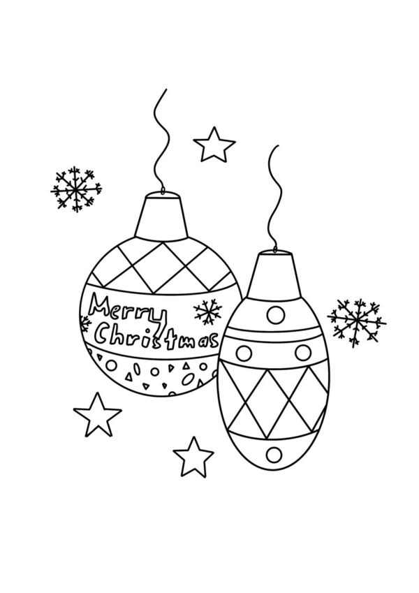 Christbaumkugeln Malvorlage