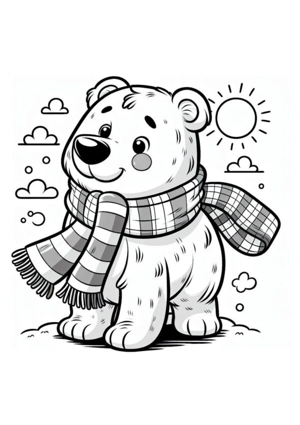 Eisbär Baby Malvorlage