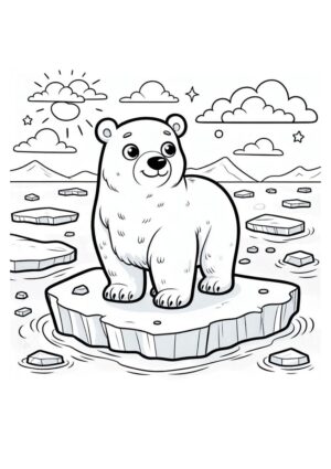 Eisbär auf Eisscholle