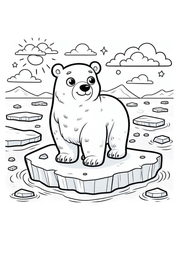 Eisbär auf Eisscholle