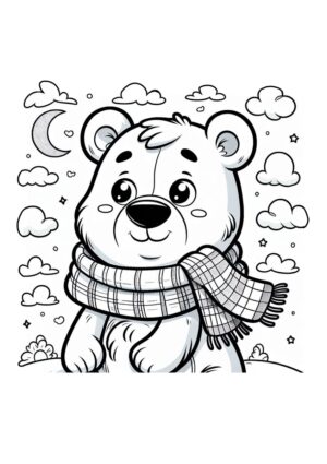Eisbär im Winter