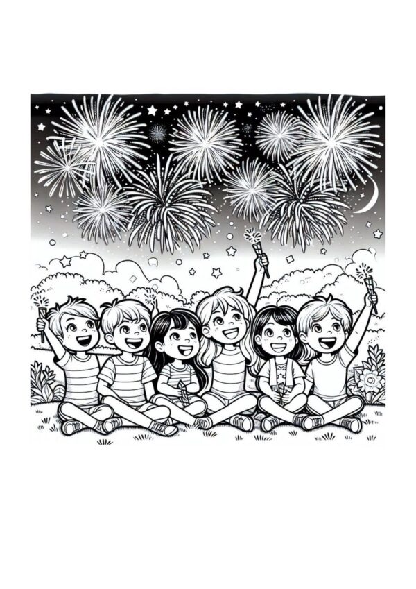 Kinder Feuerwerk