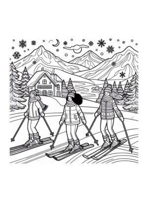 Skifahren Winter