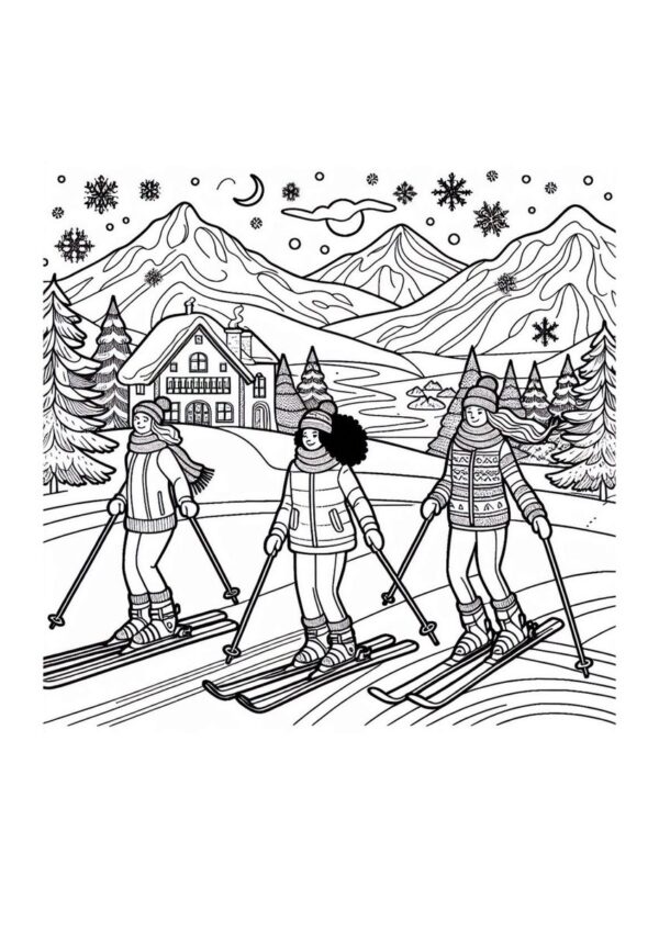 Skifahren Winter