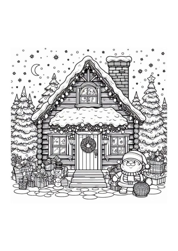 Weihnachtliche Hütte