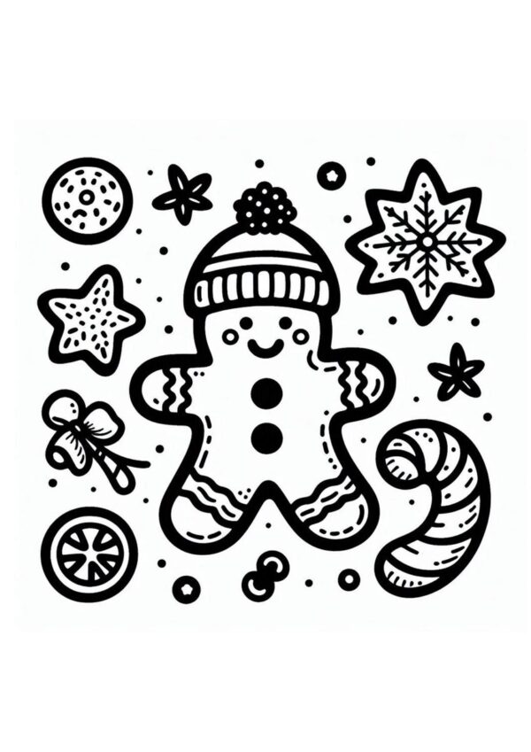 Weihnachtsplätzchen Malvorlage