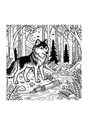 Wolf im Gebirge