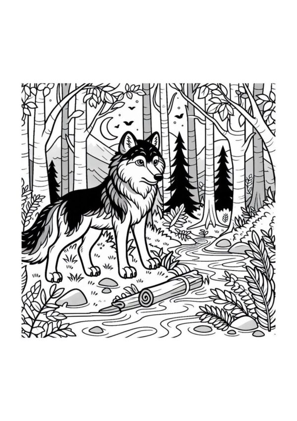 Wolf im Gebirge