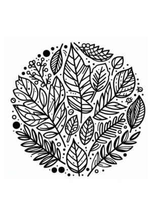 Blätterkreis Mandala