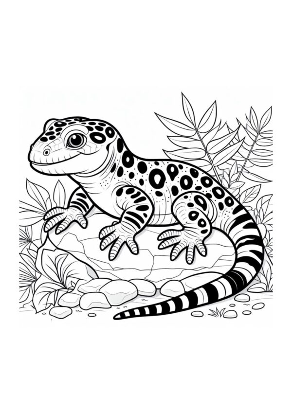 Eidechse auf Steinen