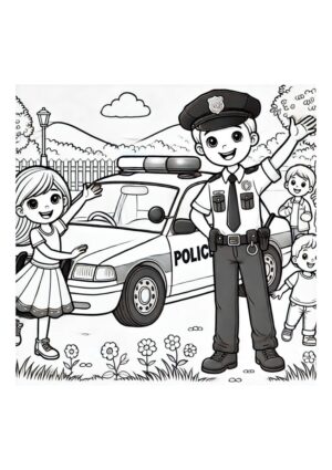 Freundlicher Polizist