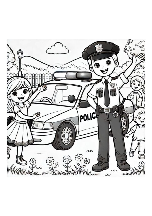 Freundlicher Polizist