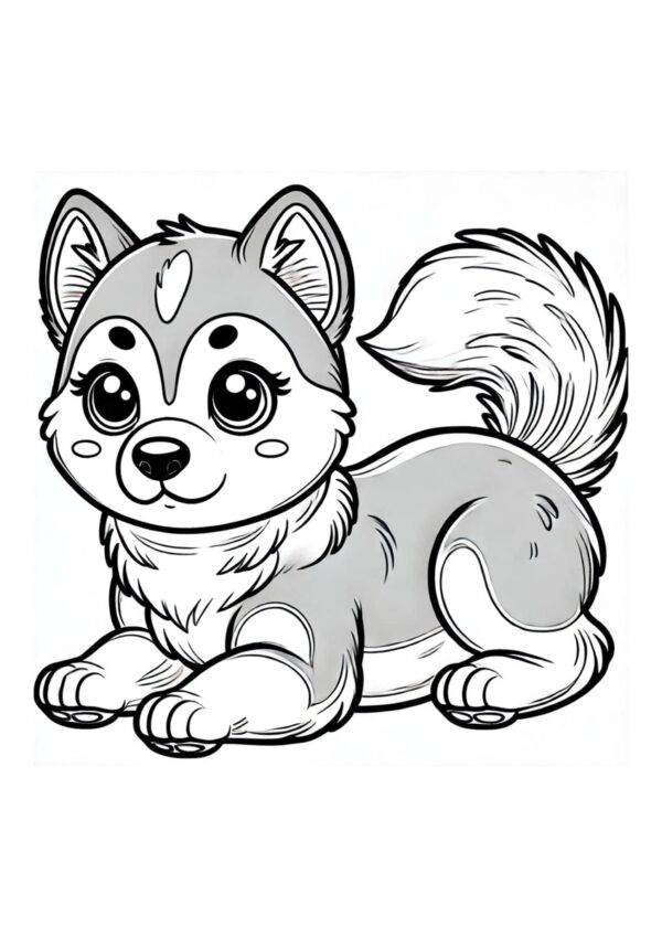 Husky Malvorlage