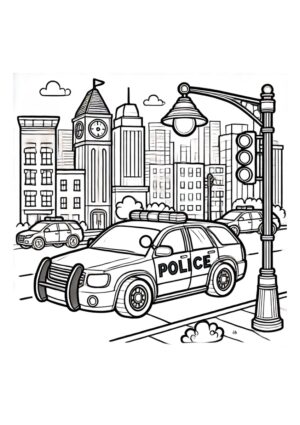 Polizei in London Malvorlage