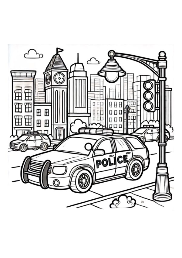 Polizei in London Malvorlage