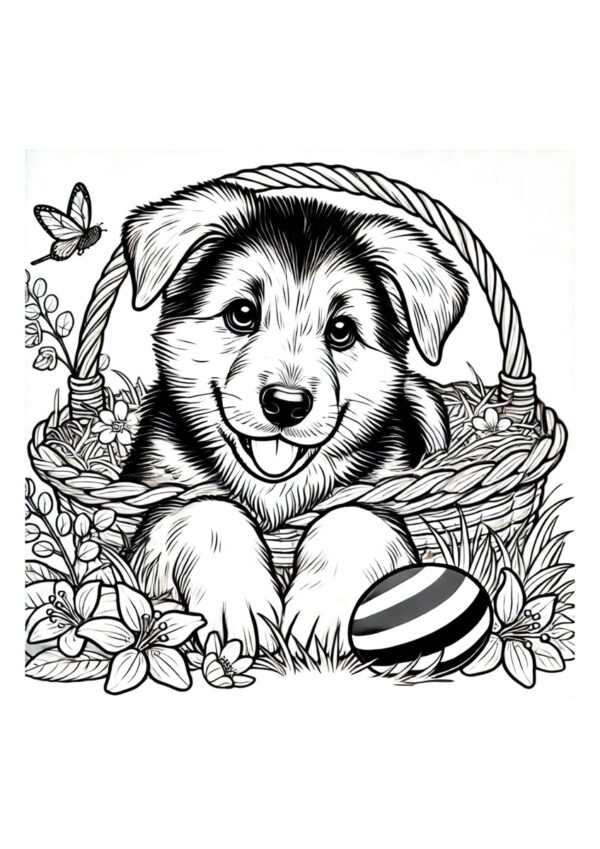 Süßer Deutscher Schäferhund Welpe