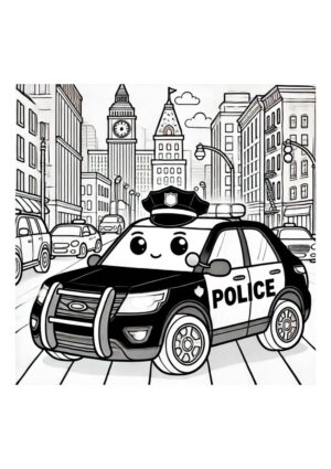 Süßes Polizeiauto