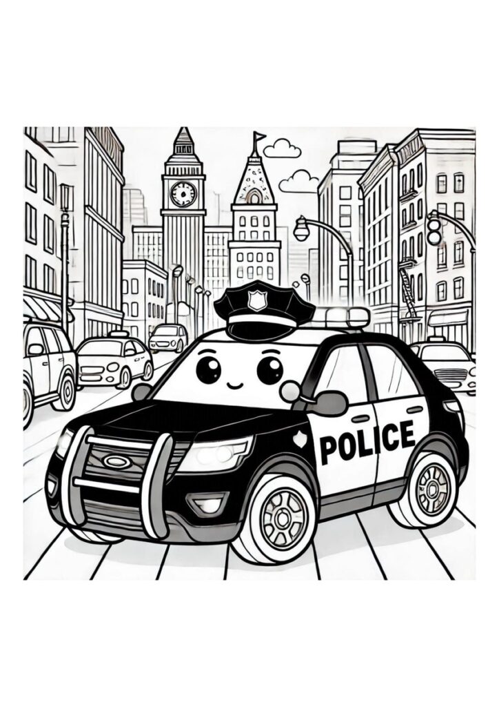  Foto zu Polizist Malvorlage für Kinder 