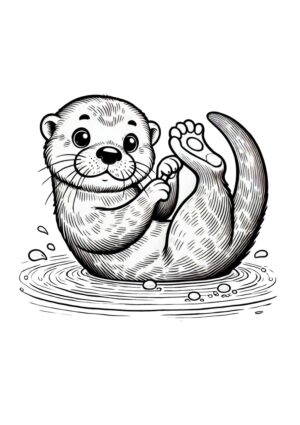 Flauschiger Otter