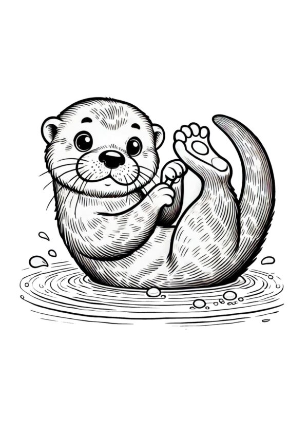 Flauschiger Otter