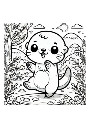 Kleiner Baby Otter Kawaii