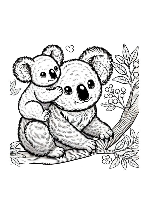 Koala Mutter mit Baby