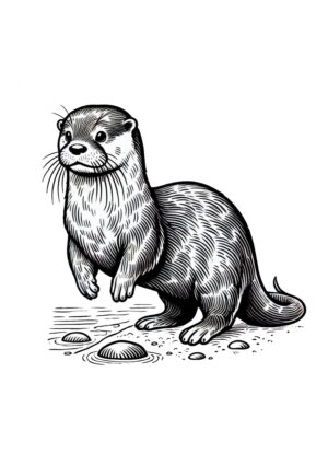 Otter Malvorlage