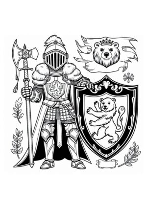 Ritter mit Bären Wappen