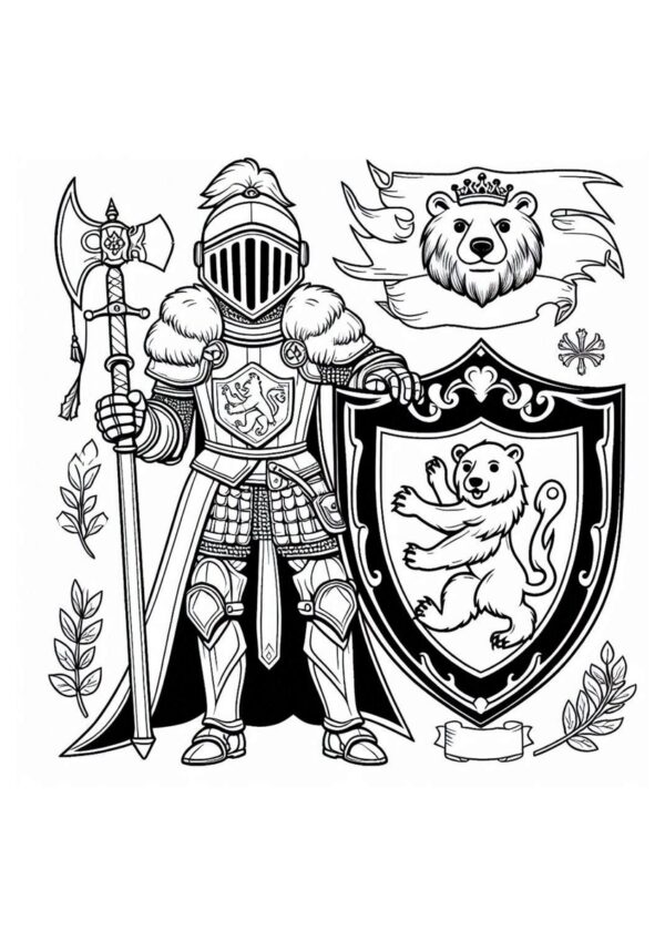 Ritter mit Bären Wappen