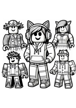Roblox Avatare Malvorlage