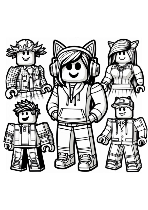 Roblox Avatare Malvorlage
