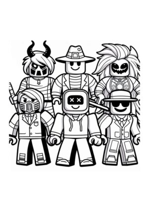 Roblox Charaktere Ausmalbild
