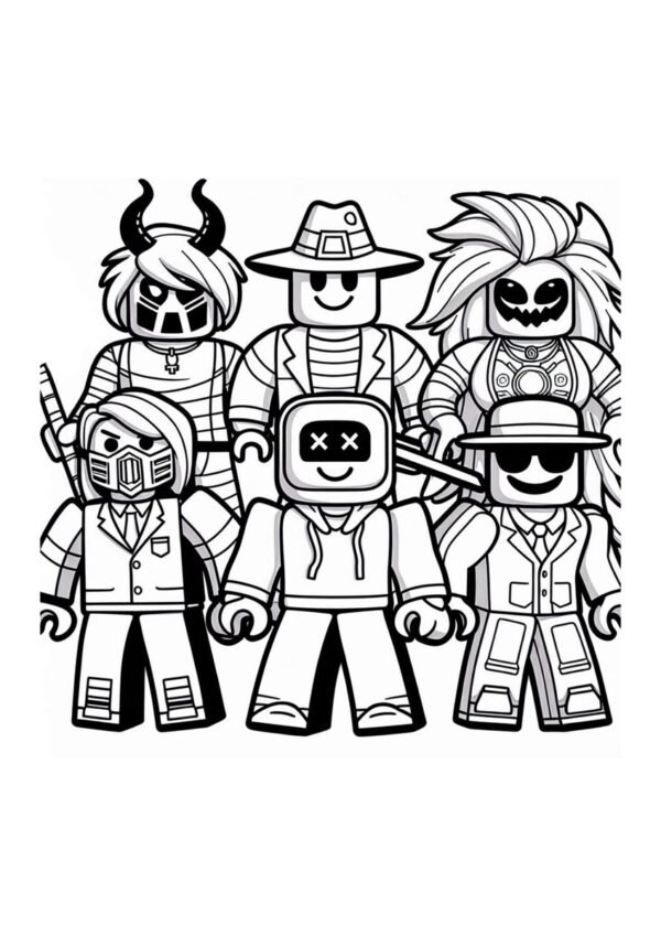 Roblox Charaktere Ausmalbild
