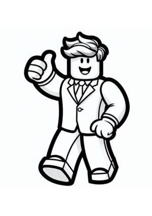 Roblox Figur Ausmalbild