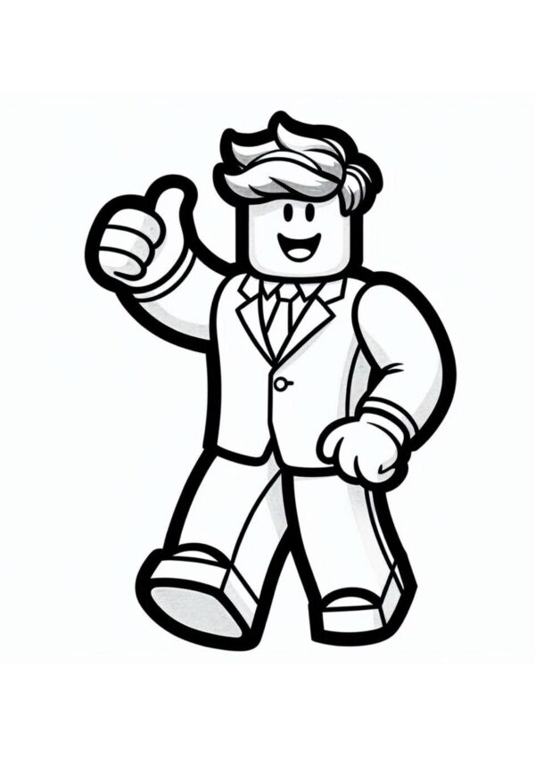 Roblox Figur Ausmalbild
