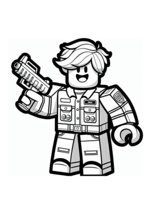 Roblox Gangster Ausmalbild