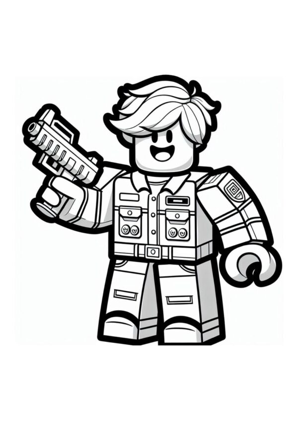 Roblox Gangster Ausmalbild