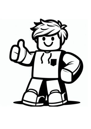 Roblox Junge Ausmalbild