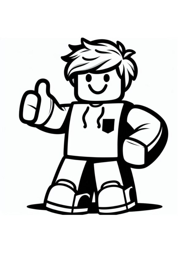 Roblox Junge Ausmalbild