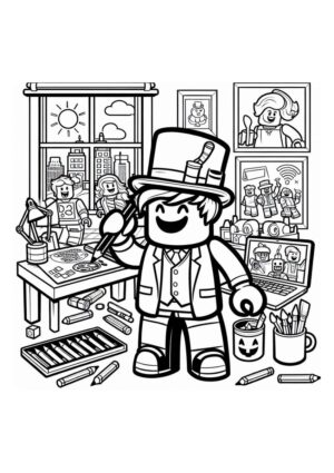 Roblox kreatives Ausmalbild