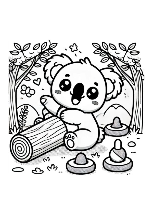 Spielender Baby Koala