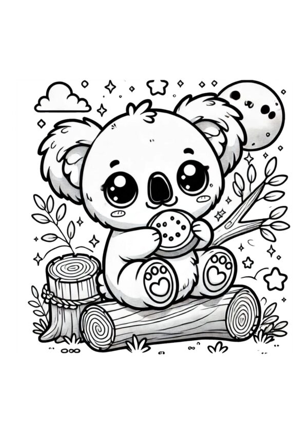Spielendes Koala Baby Kawaii