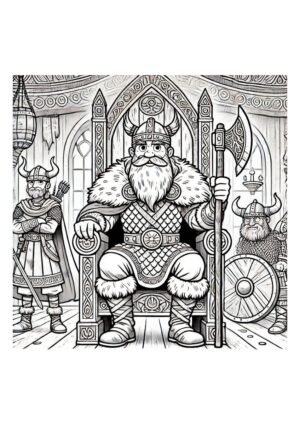 Vikings Anführer Malvorlage