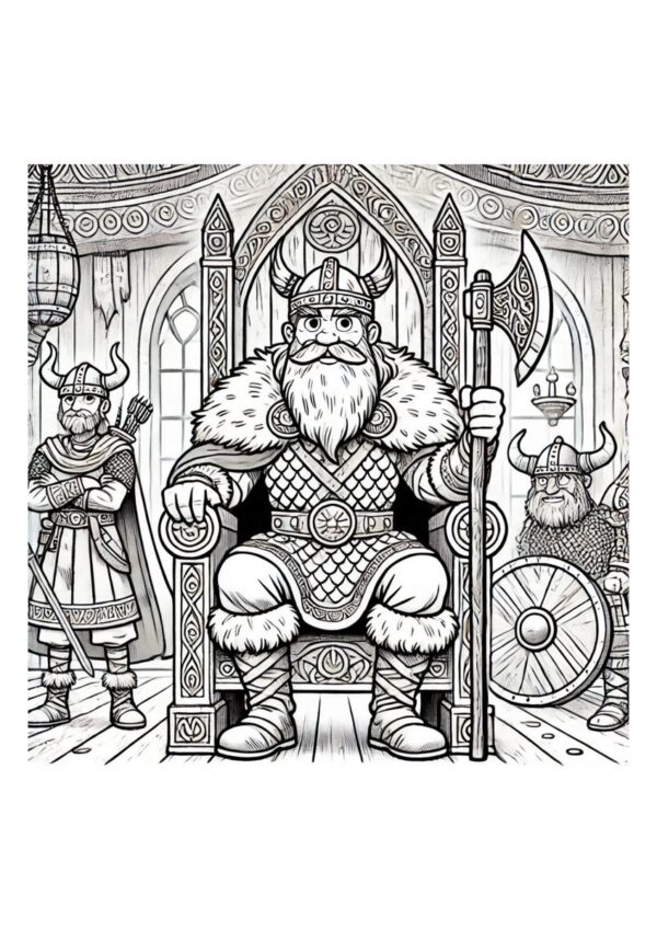 Vikings Anführer Malvorlage