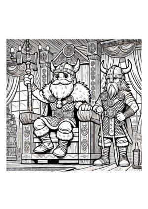 Wikinger Herrscher im Thronsaal