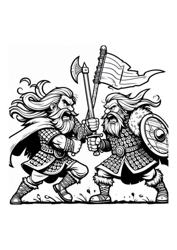 Wikinger Kampf