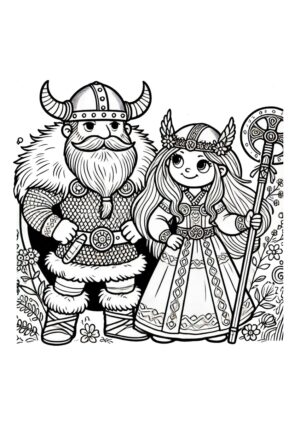 Wikinger Liebespaar