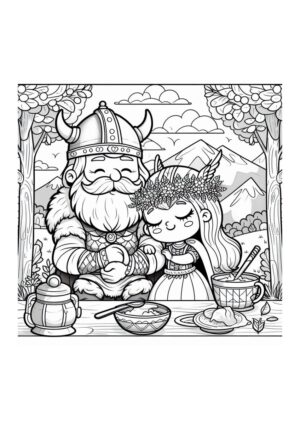 Wikinger Mann mit Frau