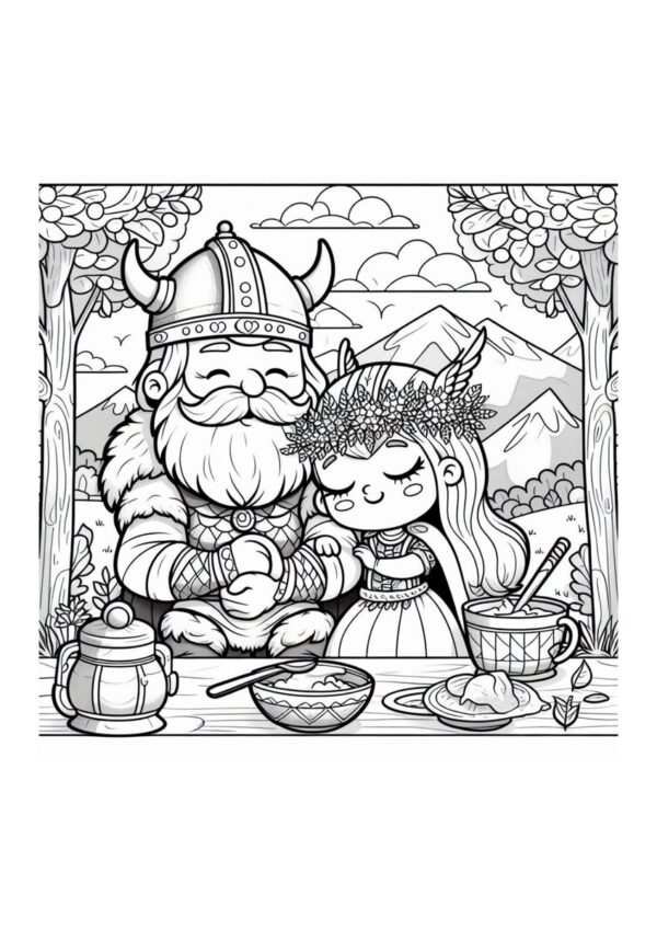 Wikinger Mann mit Frau