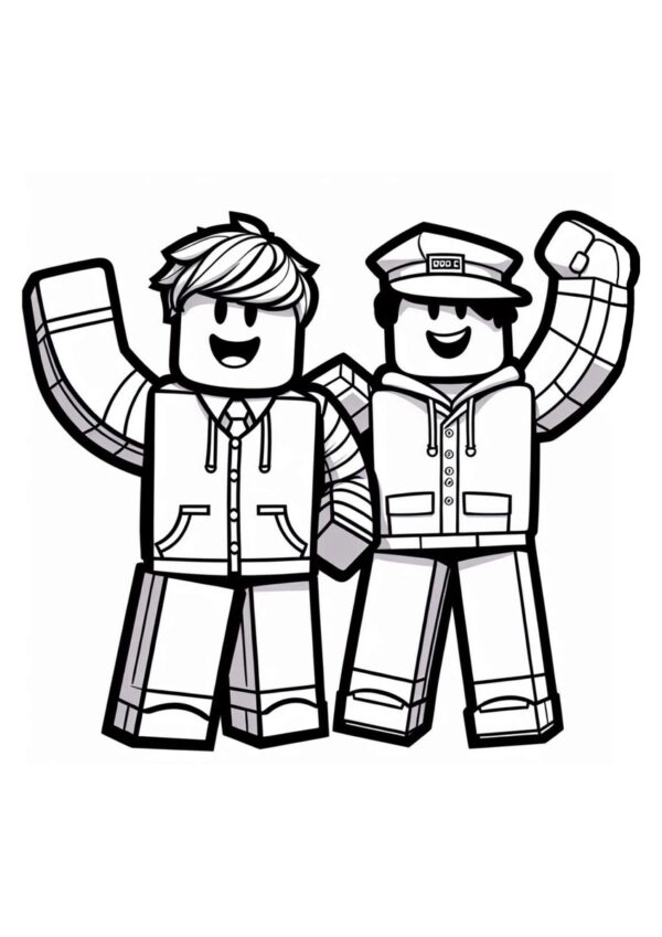 Zwei Jungs in Roblox